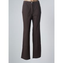 STARK - Pantalon droit marron en coton pour femme - Taille 44 - Modz