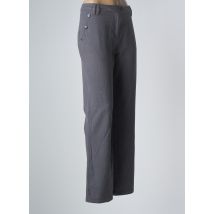 THALASSA - Pantalon droit gris en polyester pour femme - Taille 46 - Modz