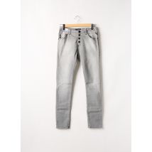 REPLAY - Jeans coupe slim gris en coton pour femme - Taille W25 L32 - Modz