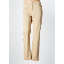 KANOPE - Pantalon slim beige en coton pour femme - Taille 46 - Modz