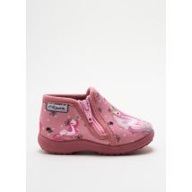 LA MAISON DE L'ESPADRILLE - Chaussons/Pantoufles rose en textile pour fille - Taille 26 - Modz