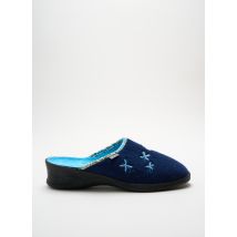 FARGEOT - Chaussons/Pantoufles bleu en textile pour femme - Taille 40 - Modz