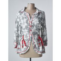 POUPEE CHIC - Veste casual gris en coton pour femme - Taille 40 - Modz