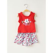 MAYORAL - Top/short rouge en coton pour fille - Taille 6 M - Modz