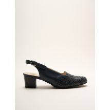 OMBELLE - Sandales/Nu pieds bleu en cuir pour femme - Taille 36 - Modz