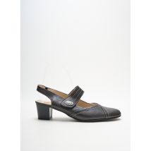 OMBELLE - Sandales/Nu pieds noir en cuir pour femme - Taille 40 - Modz