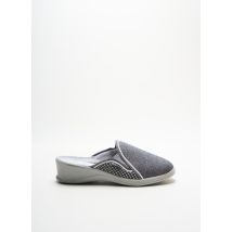 FARGEOT - Chaussons/Pantoufles gris en textile pour femme - Taille 36 - Modz