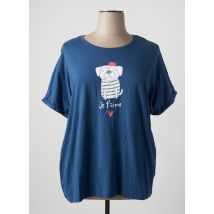 STOOKER WOMEN - T-shirt bleu en coton pour femme - Taille 50 - Modz