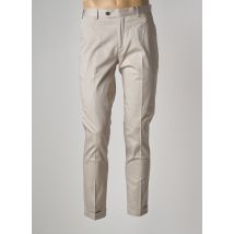 DOPPELGÄNGER - Pantalon slim gris en coton pour homme - Taille 42 - Modz