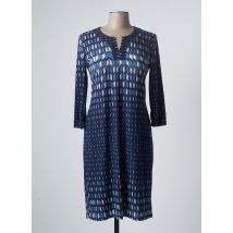 GEVANA - Robe mi-longue bleu en polyester pour femme - Taille 44 - Modz