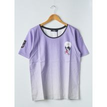 12IA - T-shirt violet en coton pour homme - Taille XL - Modz