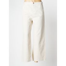 I.CODE (By IKKS) - Pantalon 7/8 beige en coton pour femme - Taille 38 - Modz