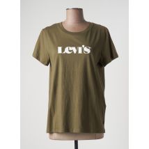 LEVIS - T-shirt vert en coton pour femme - Taille 34 - Modz
