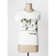 CAMAIEU - T-shirt blanc en coton pour femme - Taille 34 - Modz