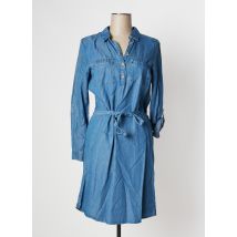 CAMAIEU - Robe mi-longue bleu en lyocell pour femme - Taille 34 - Modz