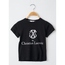 CHRISTIAN LACROIX - T-shirt noir en coton pour garçon - Taille 4 A - Modz