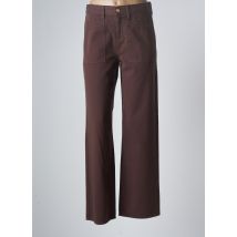 HAPPY - Pantalon large marron en coton pour femme - Taille W26 - Modz