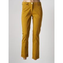 EAST DRIVE - Pantalon slim jaune en coton pour femme - Taille 36 - Modz