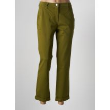 EAST DRIVE - Pantalon slim vert en coton pour femme - Taille 44 - Modz