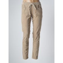PARA MI - Pantalon slim beige en coton pour femme - Taille 40 - Modz