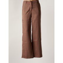 COMPAÑIA FANTASTICA - Pantalon large marron en polyester pour femme - Taille 42 - Modz