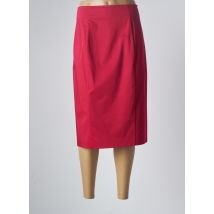 MARINA RINALDI - Jupe mi-longue rose en coton pour femme - Taille 46 - Modz