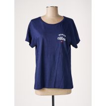 B&C - T-shirt bleu en coton pour femme - Taille 40 - Modz