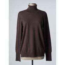 KAFFE - Pull col roulé marron en laine pour femme - Taille 44 - Modz