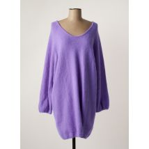 KARMA KOMA - Robe pull violet en angora pour femme - Taille 38 - Modz