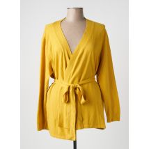 LA FIANCÉE - Gilet manches longues jaune en viscose pour femme - Taille 42 - Modz