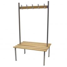 Double Sided Classic Duo Bench 20 Hooks 2m rail 3 legs / 6 slats