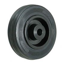 405mm Diameter Cushion Tyre Wheels with Plastic centre Roller Bearing - 350kg Capacity