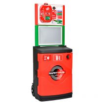 SafetyHub Firepost Lockable Extinguisher Cabinet - A3 Snap Frame and Noticeboard