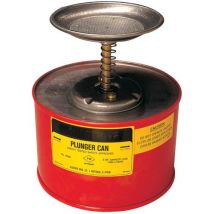 Justrite 1.0 litre HDPE Plunger Cans for flammable liquids