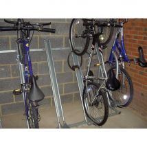 Semi Vertical Bike Rack 2674 wide for 6 Bikes - 450mm centre