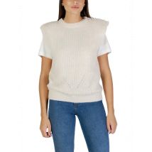 Ichi Damen Weste Beige 493756, Größe S