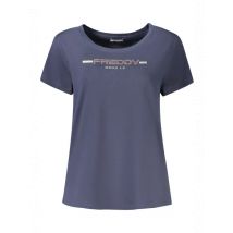 FREDDY Damen Kurzarmshirt Blau, Größe L