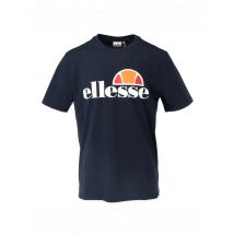 Ellesse Herren T-Shirt Blau mit Print, Kurzarm, Rundhals, Ba, Größe XL