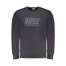 RIFLE Herrensweatshirt mit Reißverschluss Blau, Größe M