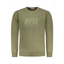 RIFLE HERREN SWEATSHIRT MIT REISSVERSCHLUSS GRUEN, Größe 2XL
