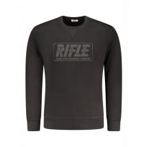 RIFLE Herren Schwarzes Reißverschluss Sweatshirt, Größe L