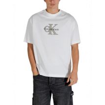 Calvin Klein Jeans Herren T-Shirt Weiß 497379, Größe L