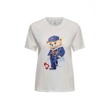 Only Damen T-Shirt Beige 510214, Größe L