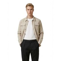 Gianni Lupo Herren Hemd Beige 517032, Größe S