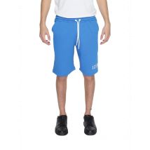 Icon Azurblaue Komfort-Bermudas Herren aus 100% Baumwolle, Größe L