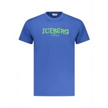 ICEBERG Herren T-Shirt Blau ICE25MTS01_BLBLUE, Größe L