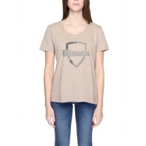 Blauer Damen T-Shirt Beige – Stilvoller Komfort für Frühling, Größe M