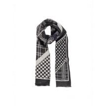 Sandro Ferrone Geometrisches Herbst-Winter Halstuch in Schwa, Größe UNICA