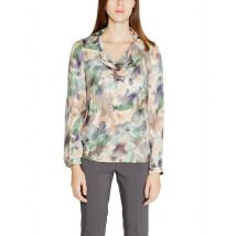 Rinascimento Herbst Winter Damenbluse mit Grünem Blumenmuste, Größe S