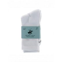 Beverly Hills Polo Club Herren Komfortsocken Weiß, Größe 35-38